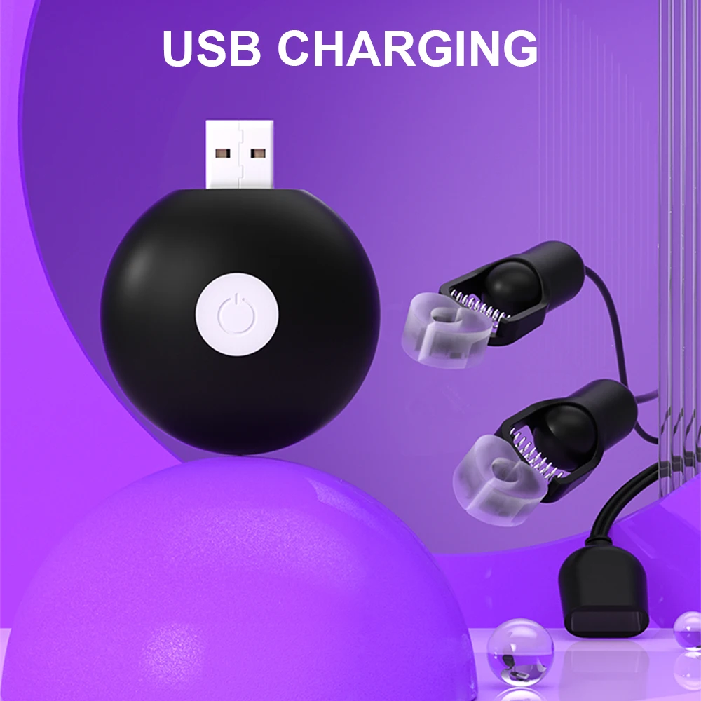 เครื่องสั่นกระตุ้นหัวนม คลิปหนีบกระตุ้นคลิตอริส นวดหน้าอก กระตุ้นคลิตอริส เครื่องช่วยสำเร็จความใคร่ ของเล่นทางเพศสำหรับผู้หญิง ผู้ใหญ่ 18+