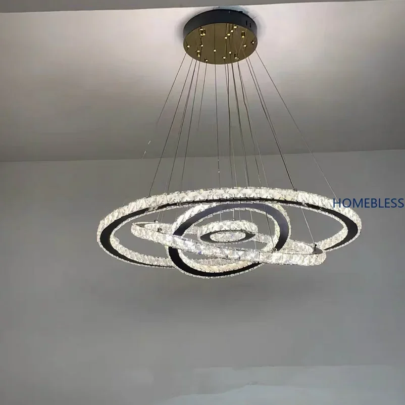 Modern Lustre LED Crystal Chandelier Lighting Ceiling Chandeliers Light Lamparas De Techo Hanglamp Suspension Luminaire Lampen