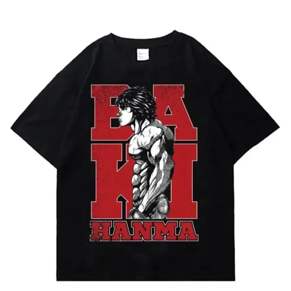 Anime Printed T-Shirt Harajuku Streetwear Summer Oversized Men Cotton Short Sleeve Tees Hip Hop Crew Neck Women Top Clothing image 4