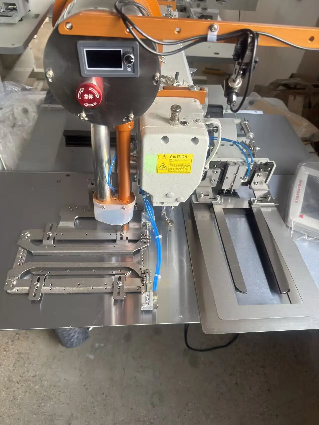 CP-3020 Automatic Programmable   Pocket Opening Sewing Machine Pocket Making Machine