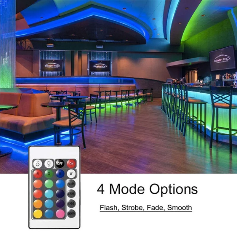 AK25-4Pcs E27 Bulbs And 1Remote Control With Memory Function 17Colors Changeable Spot Ligh 4Dynamic Lighting Modes Spotlight