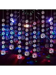 A set of 8 balls, mini disco ball  Decoration, wedding dance music festival birthday party  Decoration