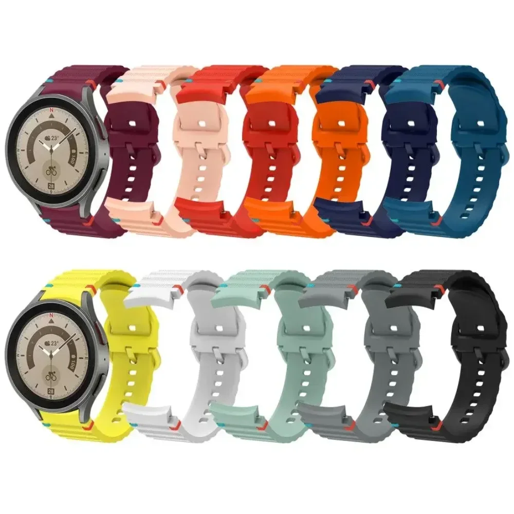 Original Silicone Strap For Samsung Galaxy Watch 7 FE 6 4 Classic 5 pro 44mm 40mm 43mm 47mm 45mm For Galaxy Watch6 7 Bracelet