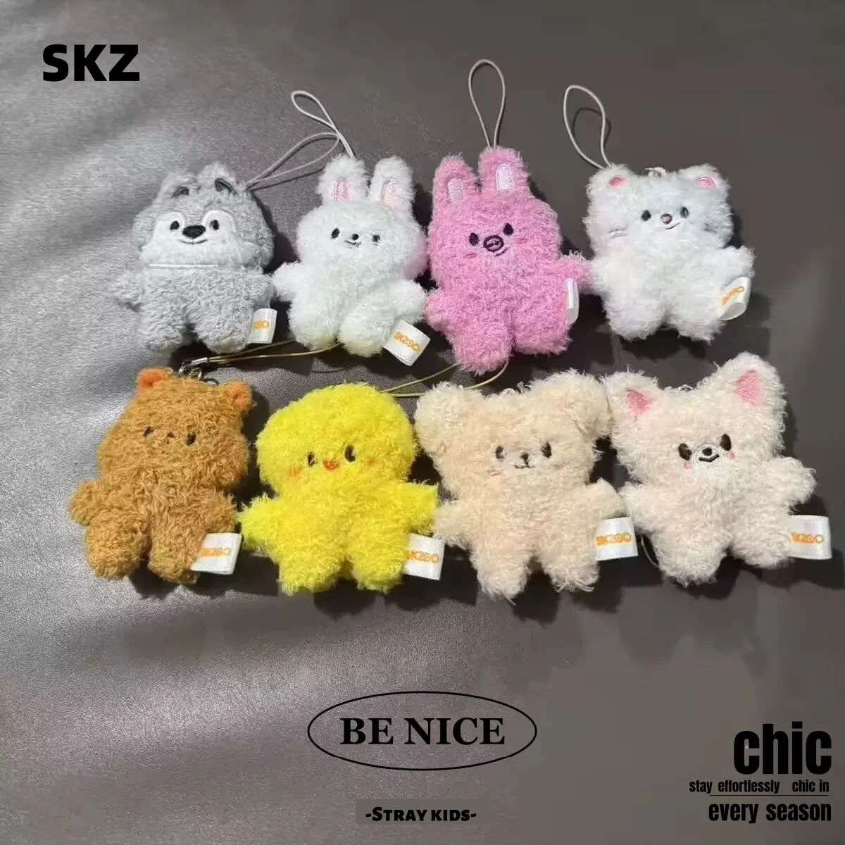 

SKZOO официальный новый стиль плюшевая игрушка-подвеска для бродячих детей, FM милая мультяшная мини-кукла-подвеска для недели на рынке