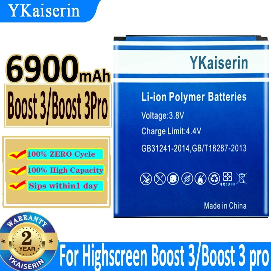 YKaiserin Battery For Highscreen power Five Evo Pro/Boost3 3pro/Zera S Power/Easy L Pro LPro L Warranty One Year bateria