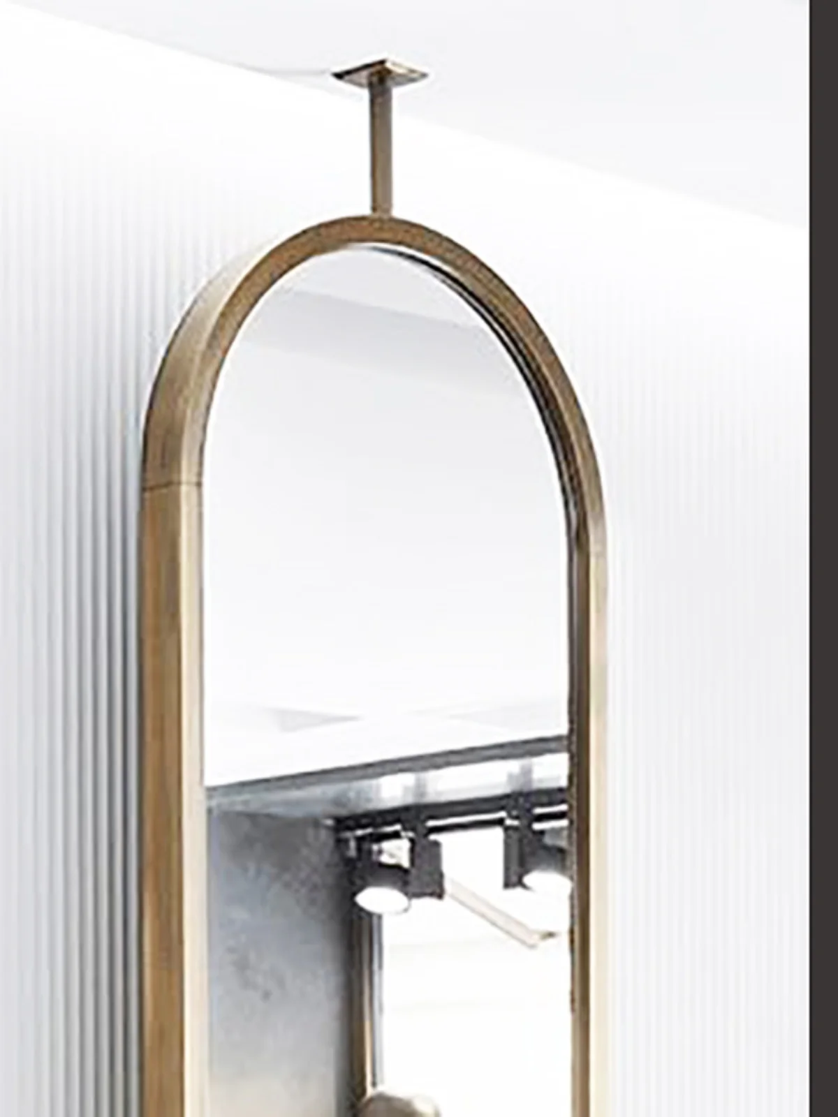 Modern suspended full-length mirror bathroom high-quality hardware suspended hanging decoration M650