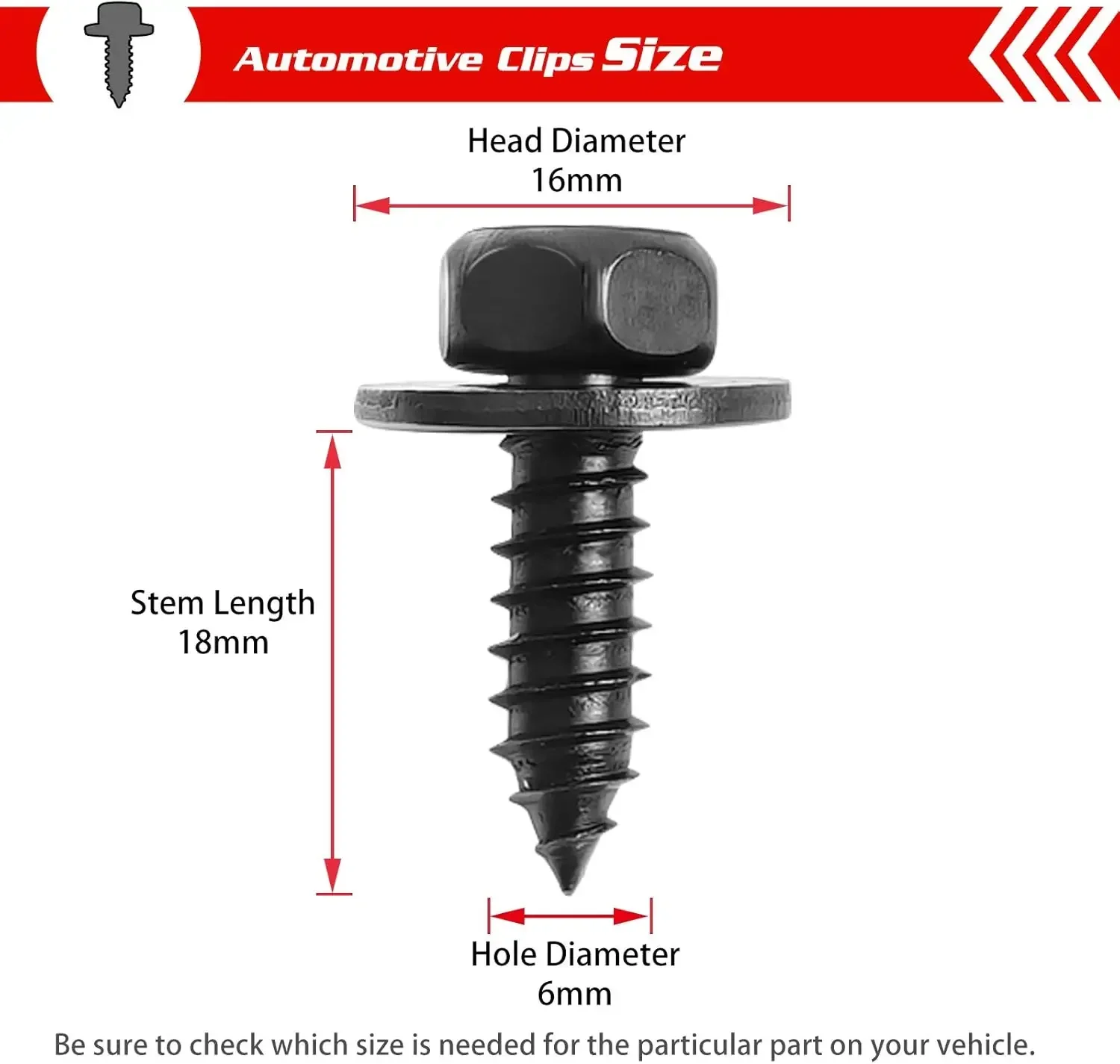 

20Pcs 10mm Hex Head Screw Bolt, 90159-60498 Bumper Cover Mud Guard Rocker Molding Screw Bolt Replacement for Toyota Camry RAV4 T