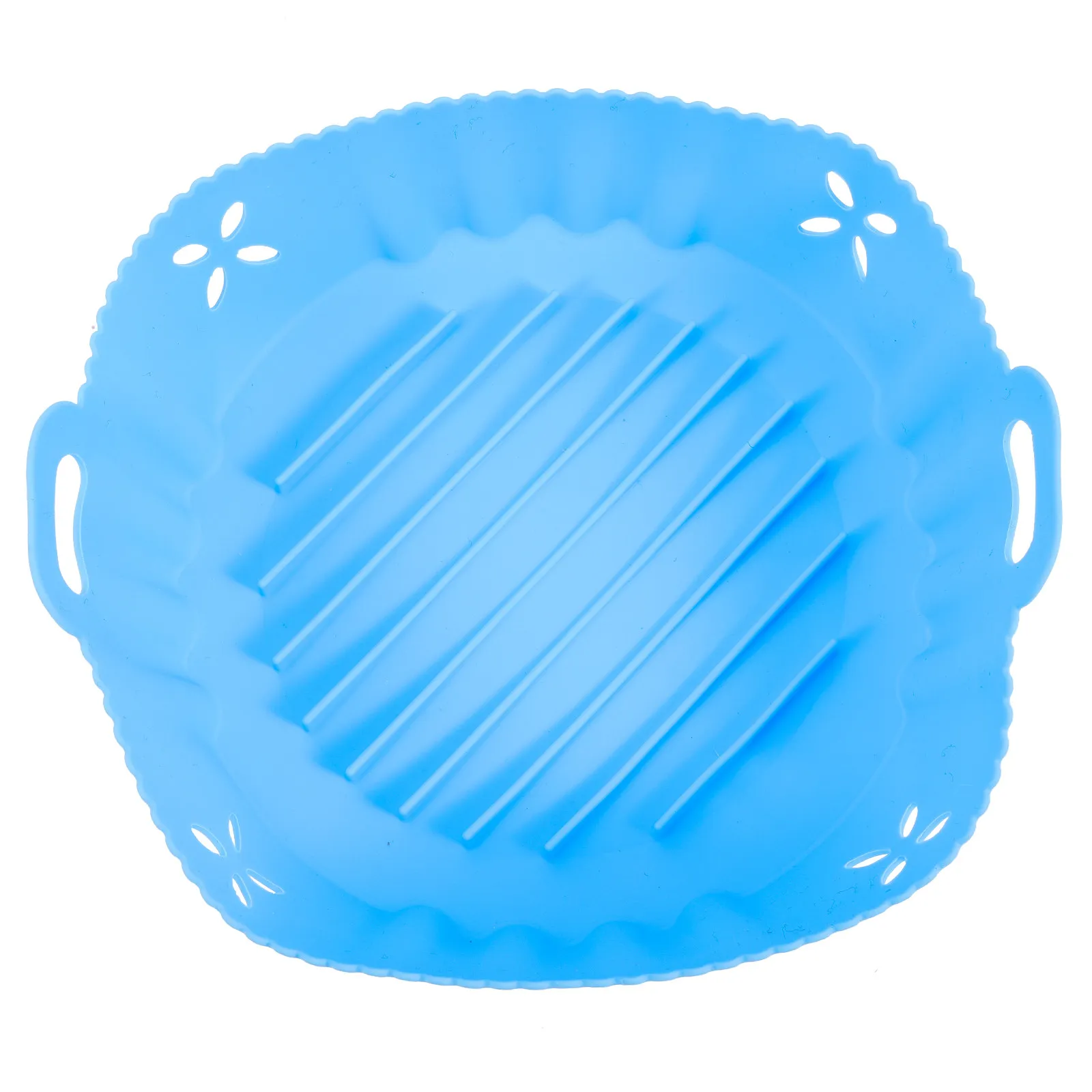 Air Fryer Silicone Liner Reusable Nonstick Basket Pot Baking Mat Heat Resistant Washable Mat for Air Fryer Oven Microwave