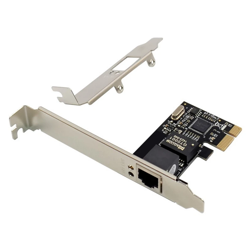 การ์ดเครือข่ายกิกะบิตการ์ด RJ45 X1 PCIe RTL8111C พอร์ตเดียว1000เมตรการ์ดอะแดปเตอร์อีเทอร์เน็ตการ์ดเครือข่ายสำหรับเดสก์ท็อป