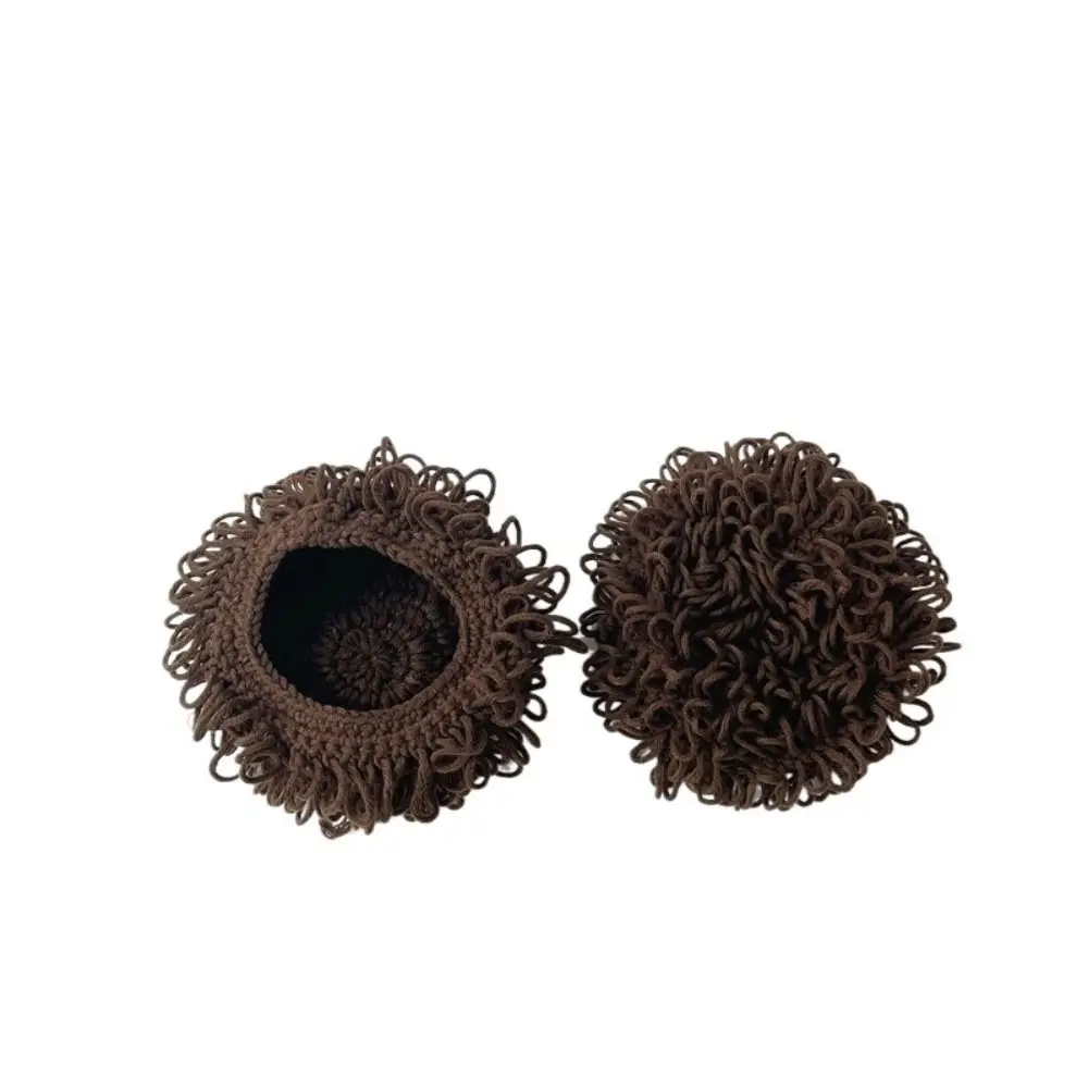 

Beanies Baby Accessories Gift Photography Props Knit Cap Sweet Afro-hair Hat Mad Scientist Hat Toddler Wig Hat Dreadlocks Hat