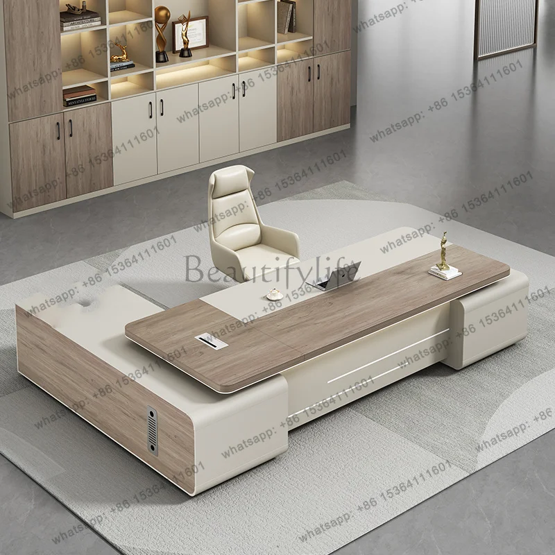 Luxury Computer Office Desk Modern Standing Executive Design Reception Office Desk Portable Conference Biurko Lounge Furniture