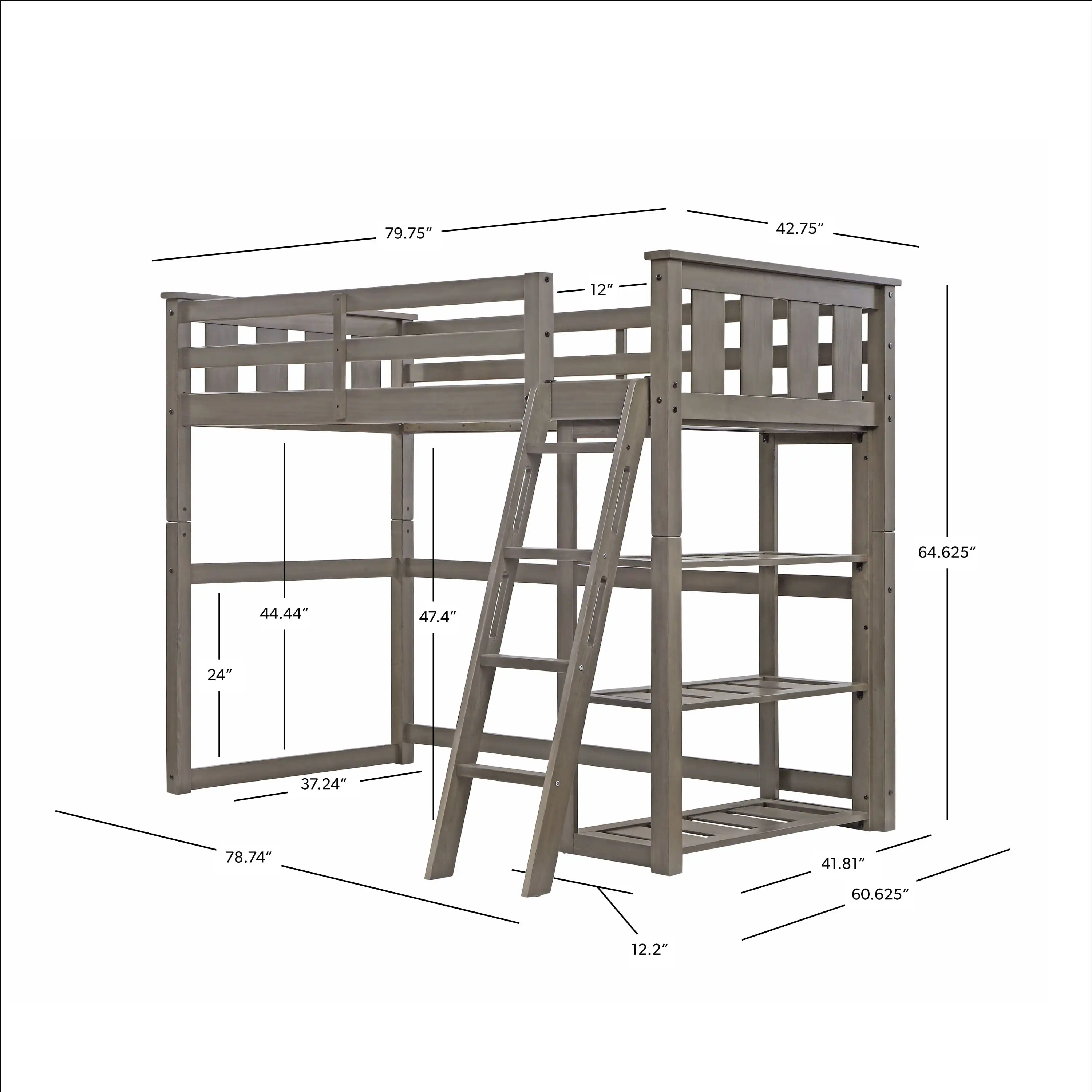 Better Homes and Gardens Kane Twin Loft Bed