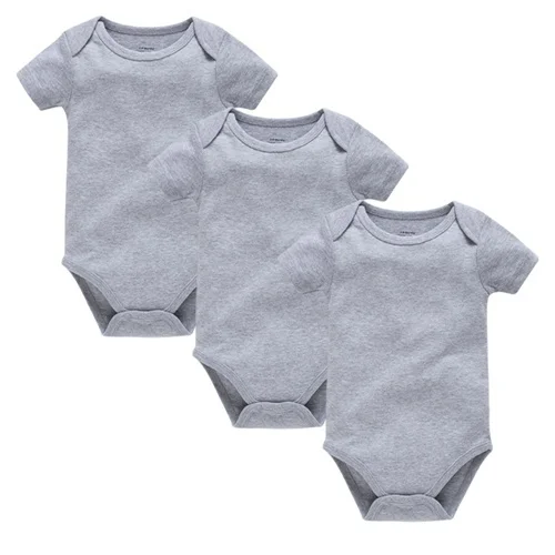 Kavkas Baby Unisex Body 0-24 Monate Kurzarm Sommer Baumwolle Kleidung Solides Design Säuglingskleidung