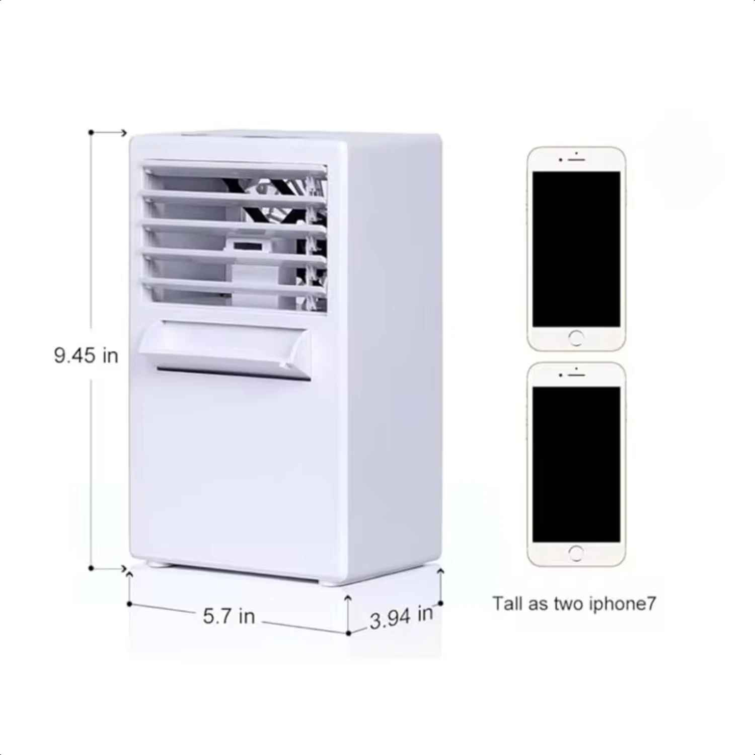 Mini Portable Air Conditioner Fan, 3-in-1 Table Personal Space Cooler Misting Humidifier Purifier  Office, Apartment, Dorm,