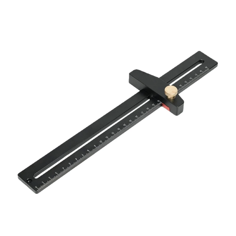 Aluminum Alloy Scale Measure Scribing Ruler T Woodworking Carpentry Marking Tool Precisions Measurement Tool