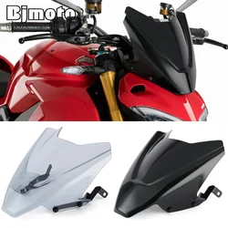 Motorcycle Windscreen Windshield For Ducati Streetfighter V4S V4 S 2020 2021 2022 Wind Deflector