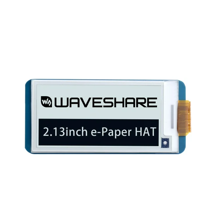 Waveshare 2.13 inch e-Paper Display HAT 250x122 Resolution E-Ink Screen Electronic Paper Module with Embedded Controller Partial