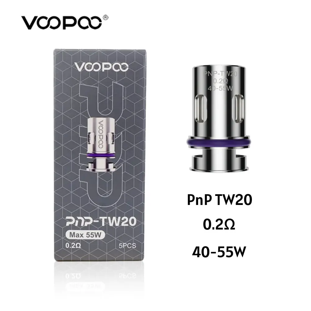 5 قطعة/الوحدة الأصلي VOOPOO PnP TW لفائف TW15/TW20/TW30 0.15ohm/0.2ohm/0.3ohm صالح PnP جراب لسحب H80S/اسحب E60/اسحب M100S