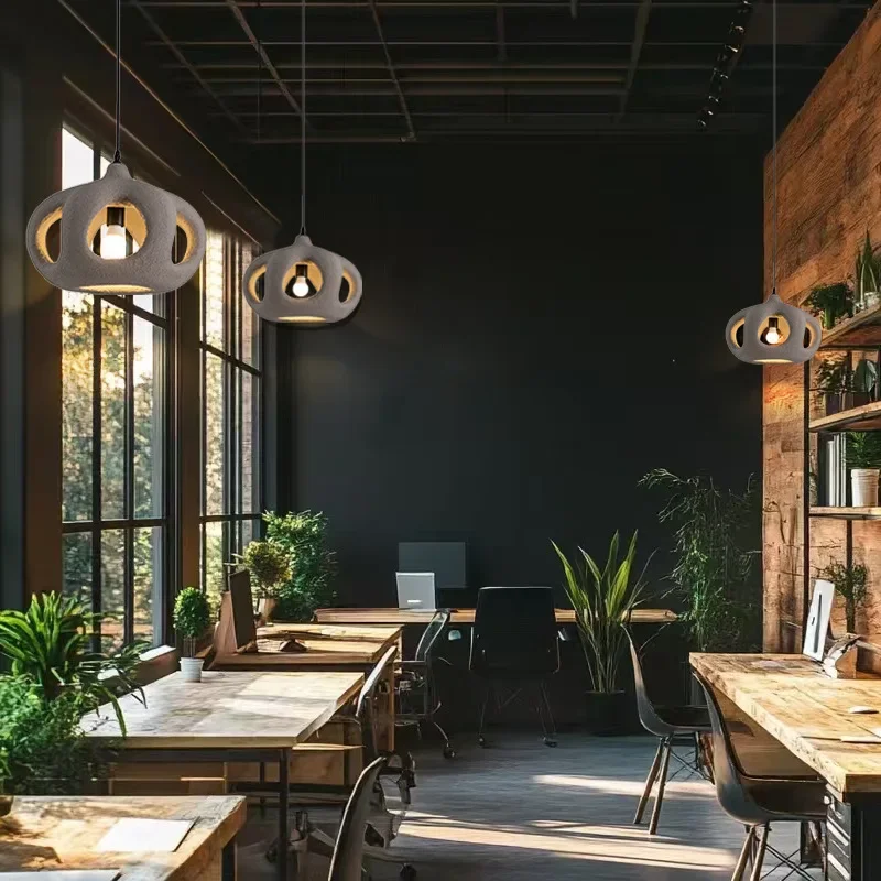 SANDYHA الشمال مصمم الثريا الإبداعية الفن قلادة ضوء LED مصباح غرفة نوم غرفة الطعام بار داخلي ديكور المنزل أنيق الحديثة #4