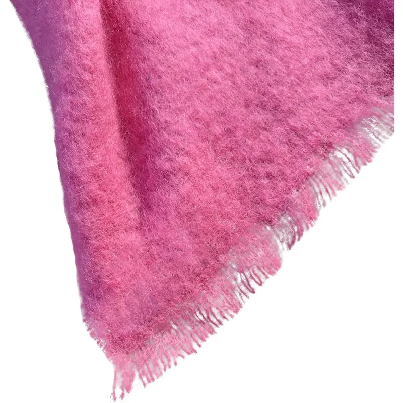 

Imported From Ireland Authentic Irish Angora Mohair and Wool Blanket Traditional Celtic Style, Super Soft To The Touch and Warm