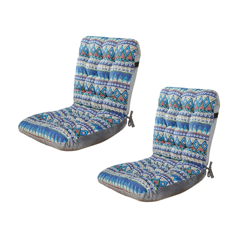 ABGR-2 pezzi Cuscini per sedie a dondolo Adirondack Cuscini per sedie da patio con schienale alto con lacci, cuscini per sedili per interni ed esterni