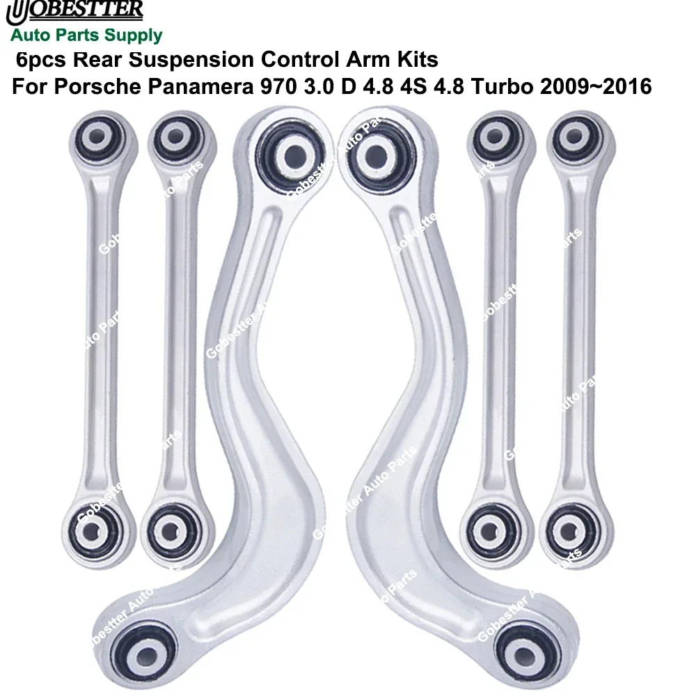 

6pcs Rear Suspension Control Arm Kits For Porsche Panamera 970 3.0 D 4.8 4S 4.8 Turbo 2009-2016 97033104300 97033104700