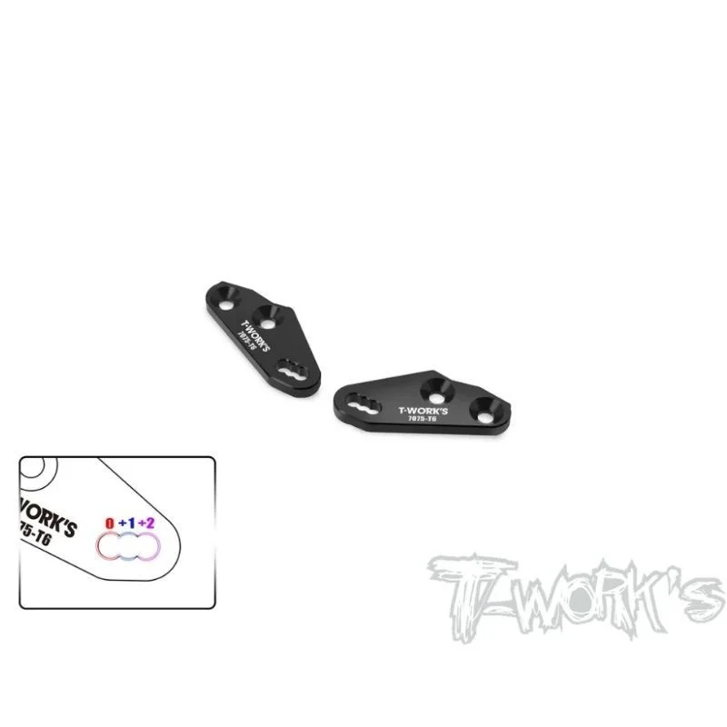 Original T Works TO-314A-RC8 7075-T6 Alum. Multi-Ackerman Steering Block Plate ( For Team Associated RC8 B4.2/4.1/4/3.2/ Rc Tool