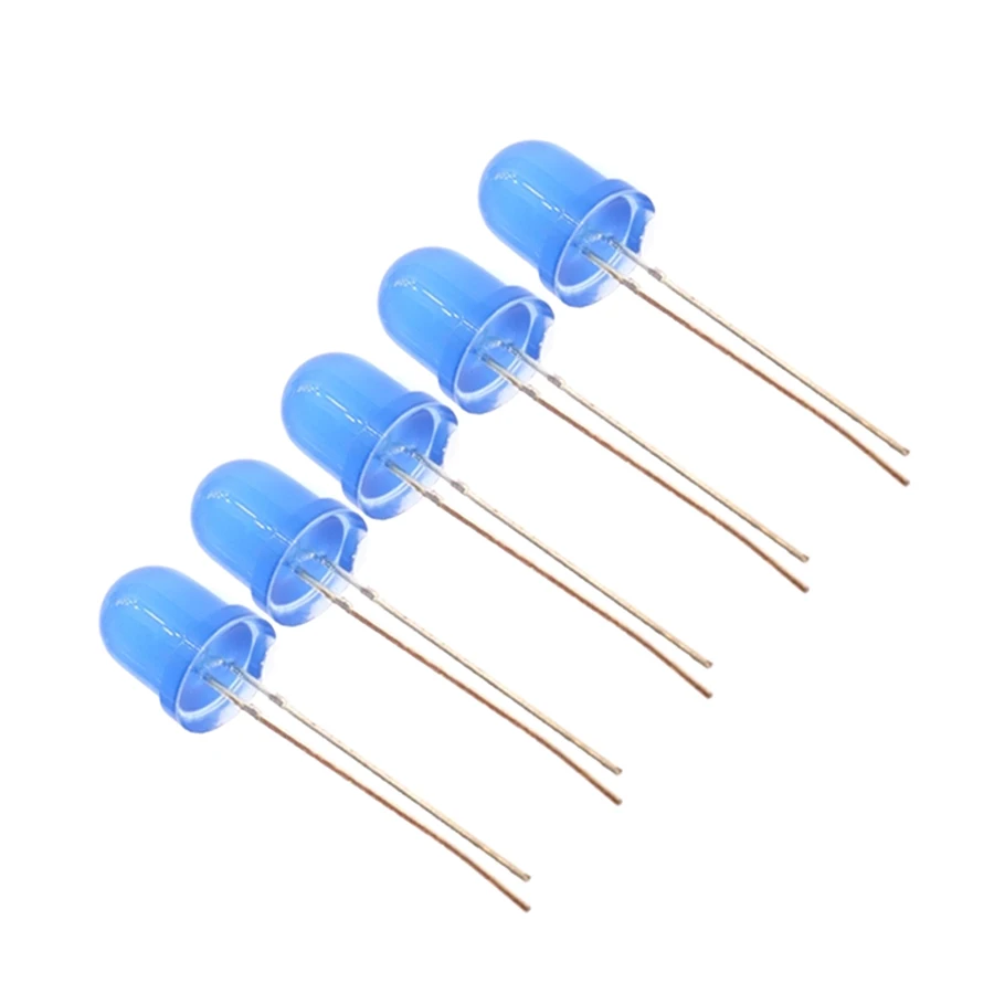 0.5w 8mm 5 color Ultra-Bright LED 3.7V White Yellow Blue Green Red Light Lamp Emitting Diodes High Brightness