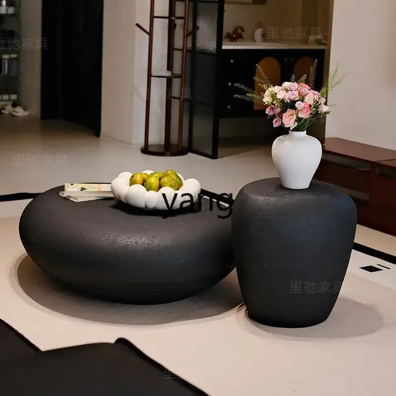 LTT Vintage Coffee Table Pebble Creative Living Room Home Irregular Modern Italian Minimalist Tea Table