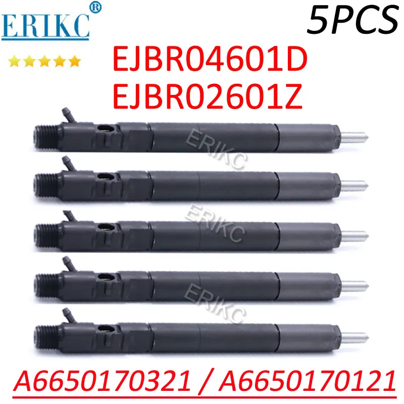 

5 шт. A 6650170321 EJBR04601D Топливная форсунка EJBR02601Z A 6650170121 Дизельная форсунка для SSANGYONG REXTON Kyron Rodius 2.7L