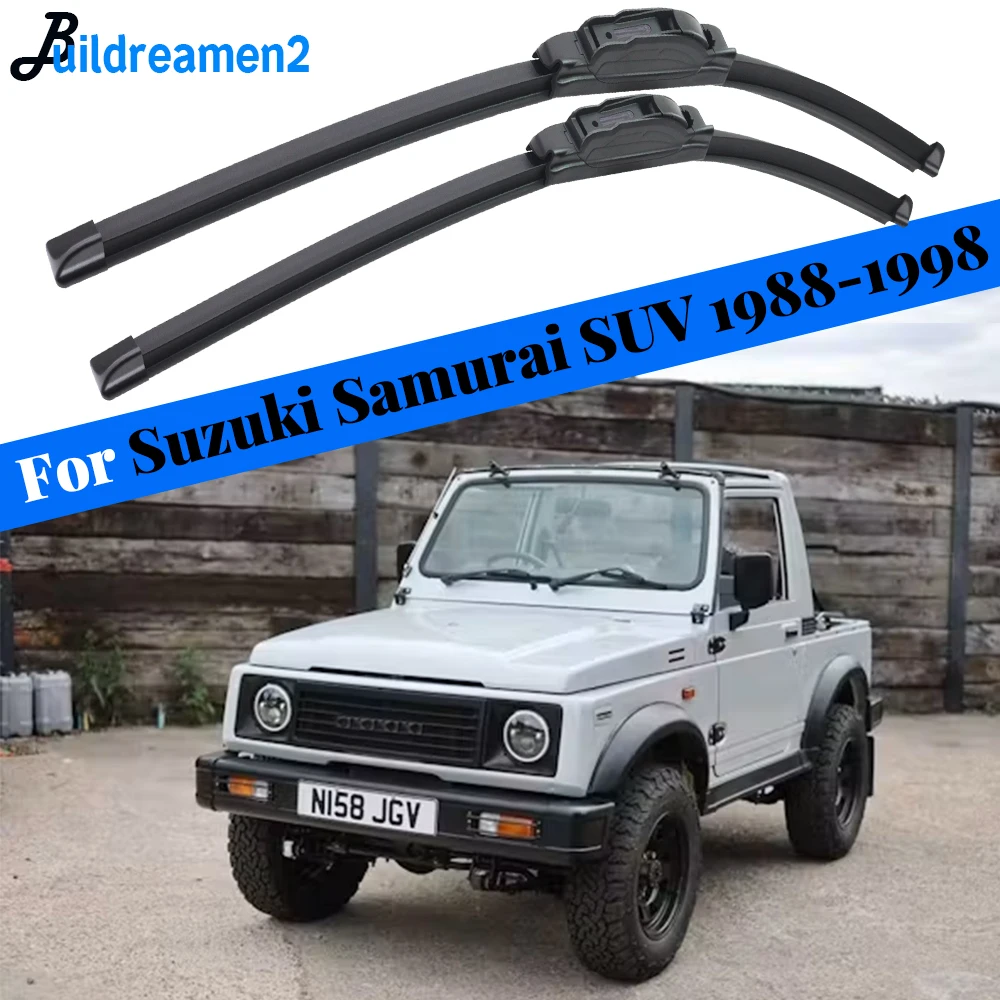 2 Pieces Car Windshield Wiper Blade Rain Brush For Suzuki Samurai SUV 1988 1989 1990 1991 1992 1993 1994 1995 1996 1997 1998