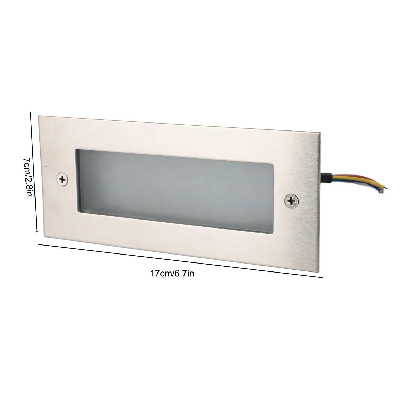 ZK40 LED-trapverlichting Binnen Buiten Aluminiumlegering Waterdichte ingebedde trapwandlamp