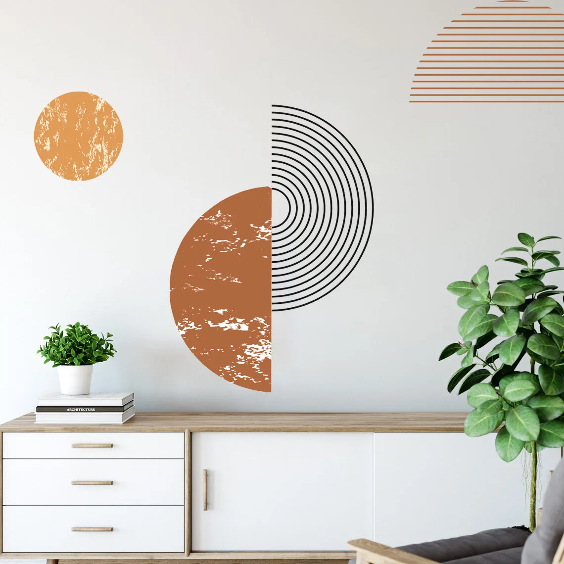 

Bohemian Geometric Wall Sticker Vinyl Removable DIY PVC Wallpaper Nursery Kids Playroom Living Room Home Decor