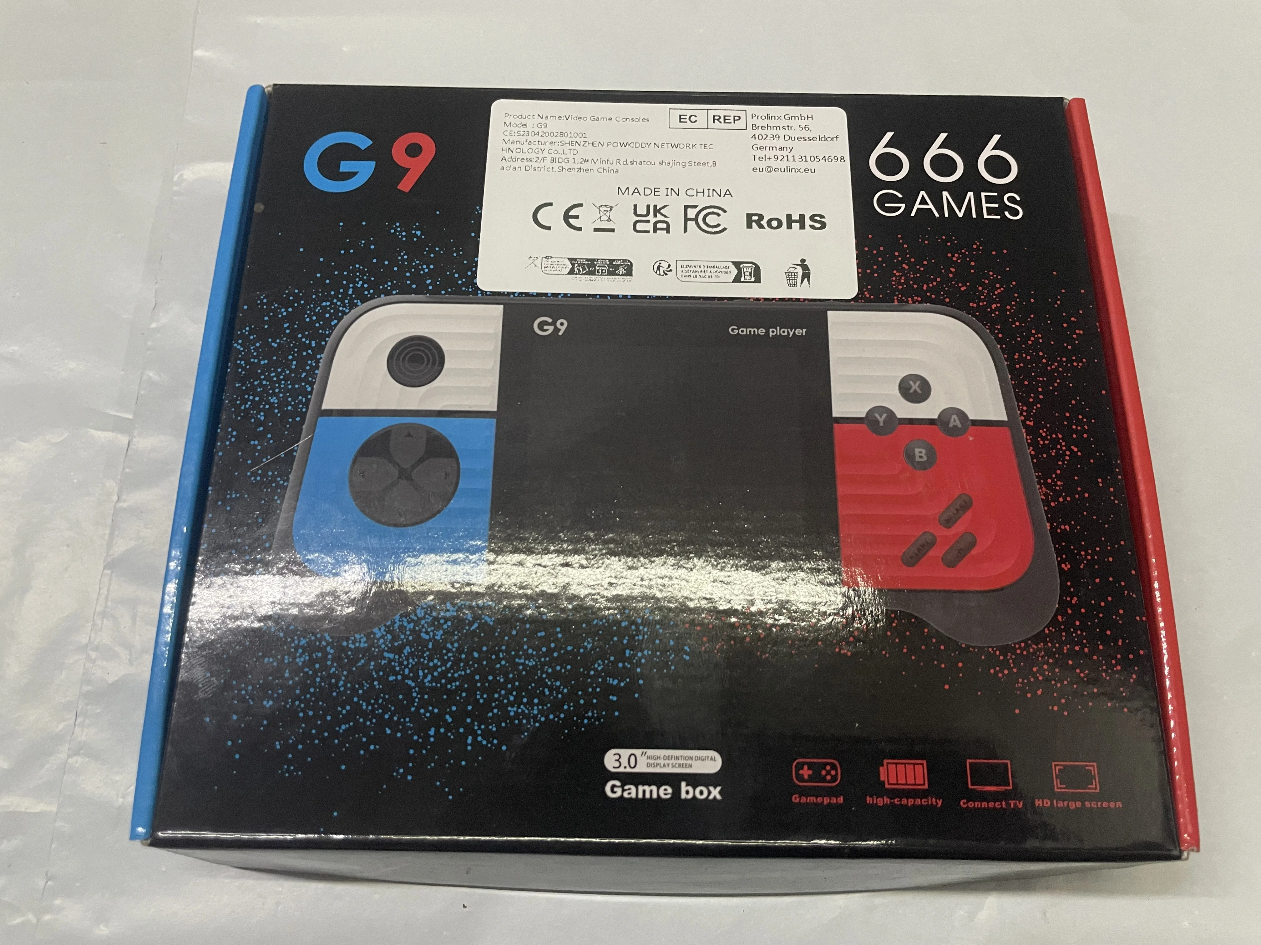 G9 Video Game genggam Retro, konsol Video Game klasik bawaan 600 Game portabel 3.0 inci layar HD koneksi TV, hadiah terba