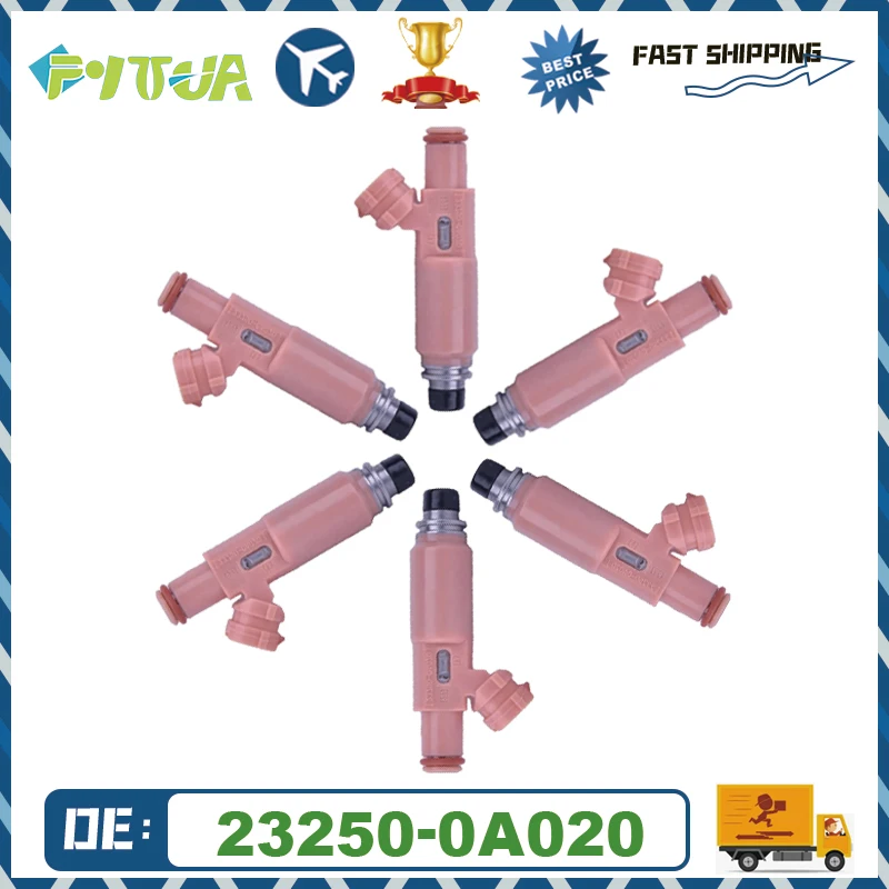 

6pcs Fuel injector 23250-0A020 23209-0A020 for Toyota Camry Sienna SOLARA Lexus RX330 3.0L 3.3L V6 2002-2008