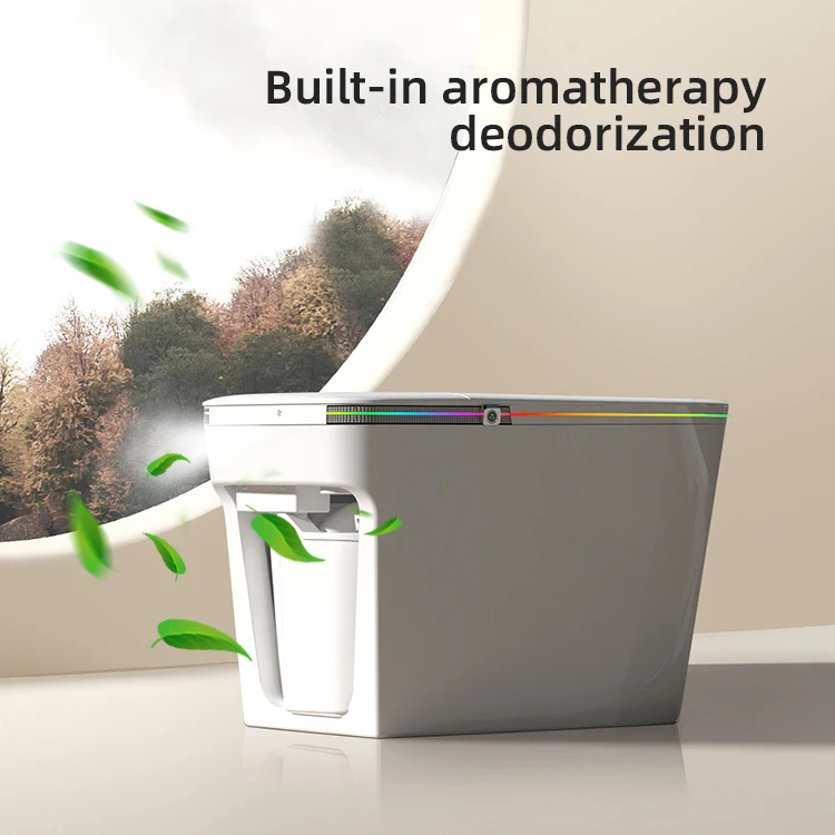 

Kidolux Chaozhou Wholesale Floor Mounted Elongated Auto Flush Foot Sensor Smart Toilet 2024 Models New Design With Cheap Price