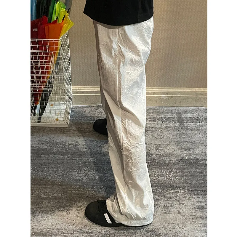 Pantaloni asciutti Qui in seta bianca di ghiaccio Pantaloni lunghi da assalto americani da uomo estivi sottili per paracadutista Sunade