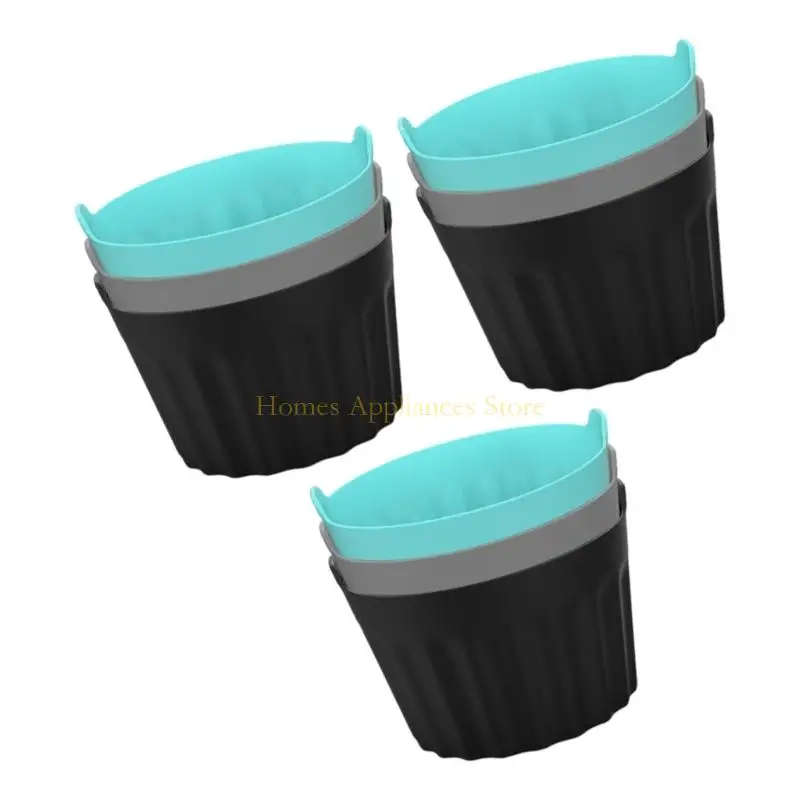 D0AB 3/6/9pcs Cups da forno silicone resistente calore Accessori per macchine per frittura sicuri