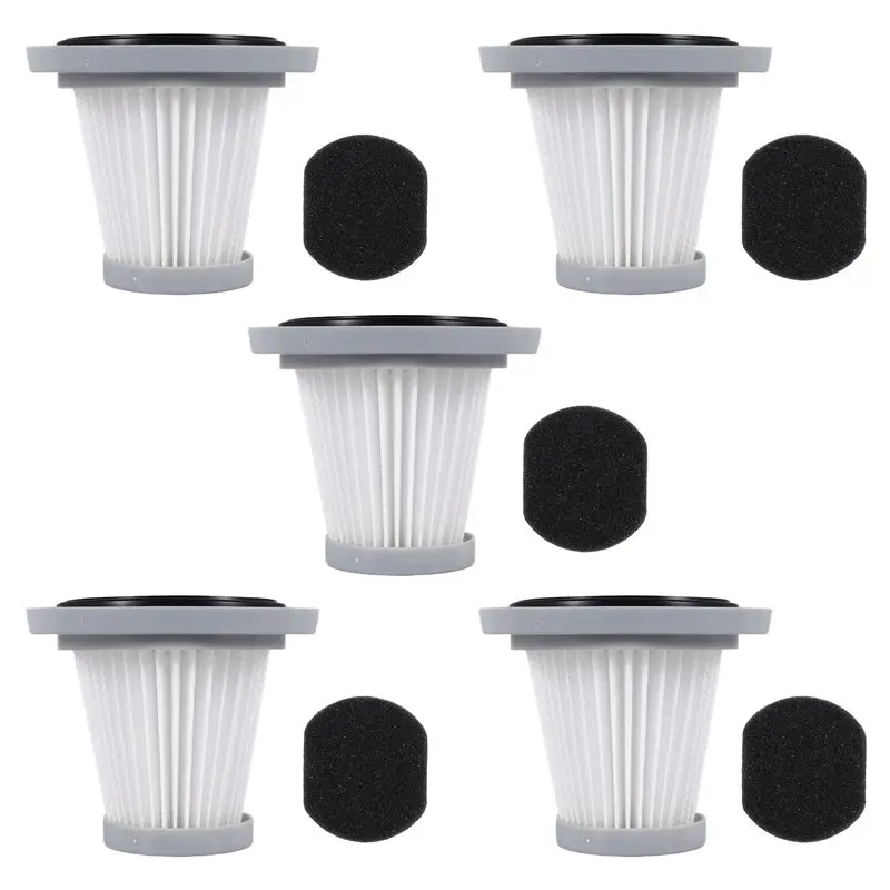 A68P-5Pcs/1Set For Midea Handheld Vacuum Cleaner SC861 SC861A Accessories Haipa Filter HEPA Filter