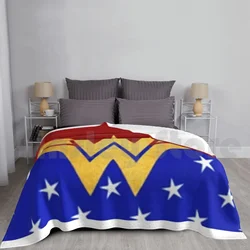 Golden Retro Wonder Womn Comic ( Superhero ) Blanket Fashion Custom Wonderful Womens Girls Teenager Kids Baby