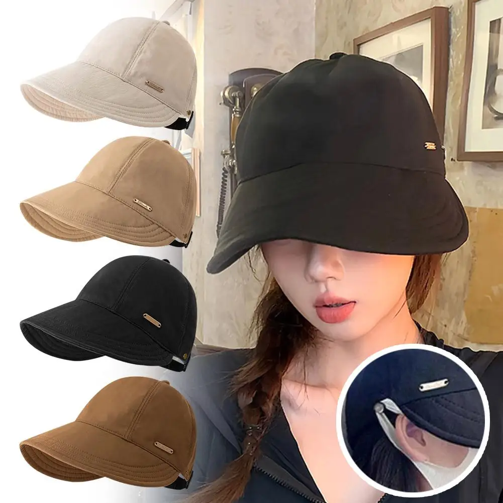 UV-Schutz-Baseballkappe für Damen, breite Krempe, verstellbarer Sonnenhut zum Angeln, Strandhüte, Fischerkappe für Outdoor-Sportarten