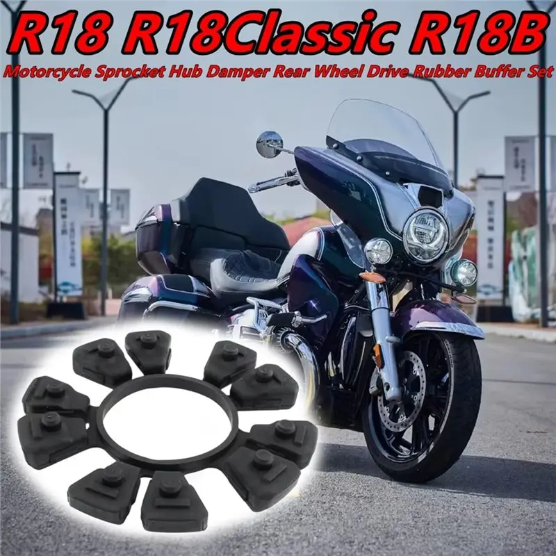 Durable-Motorcycle Sprocket Hub Damper Rear Wheel Drive Buffer Set For BMW R18 R18B R18 Roctane R18 Transcontinental R18 Classic