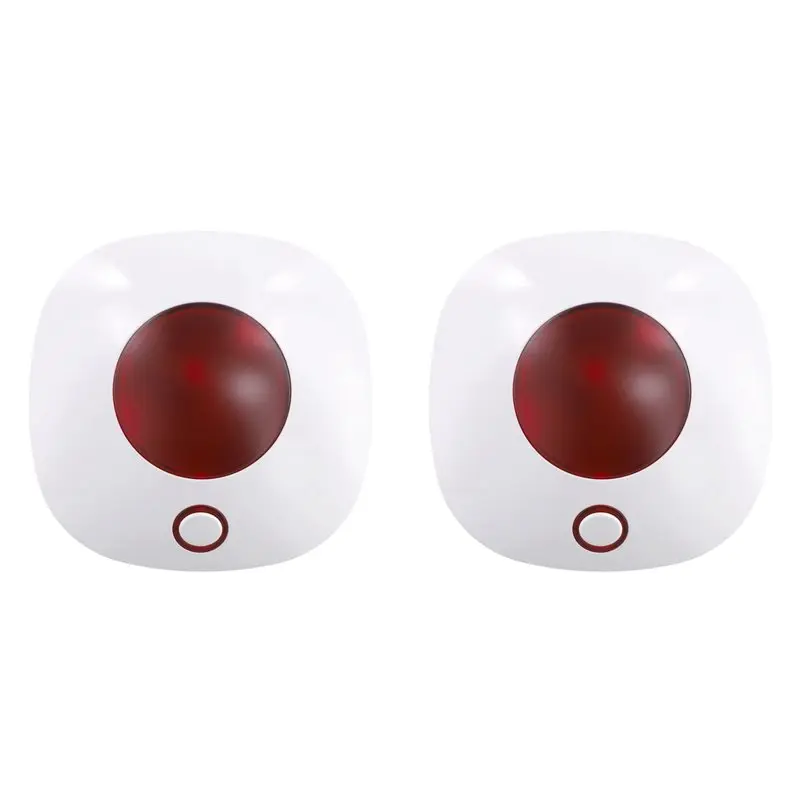 

ABGI-2X Smart Sound Light Alarm Siren WIFI 110Db TUYA Safety Protection Siren Home Alarm Security System EU PLUG