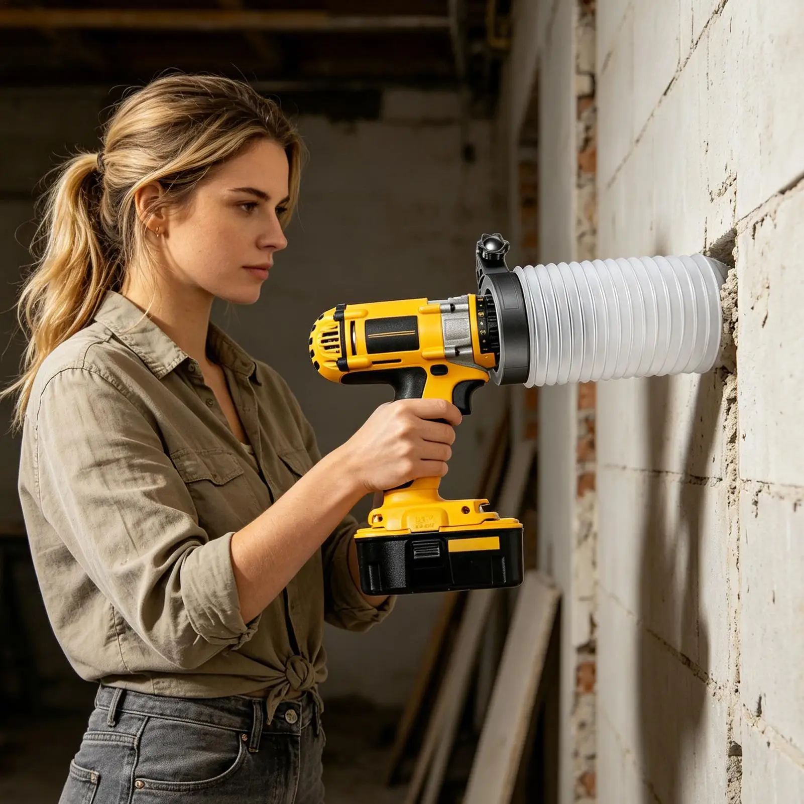 

Hole Saw Dust Catcher Portable Reusable Protective Detachable Recessed Light Dust Cover For Drilling For Drywall Concrete