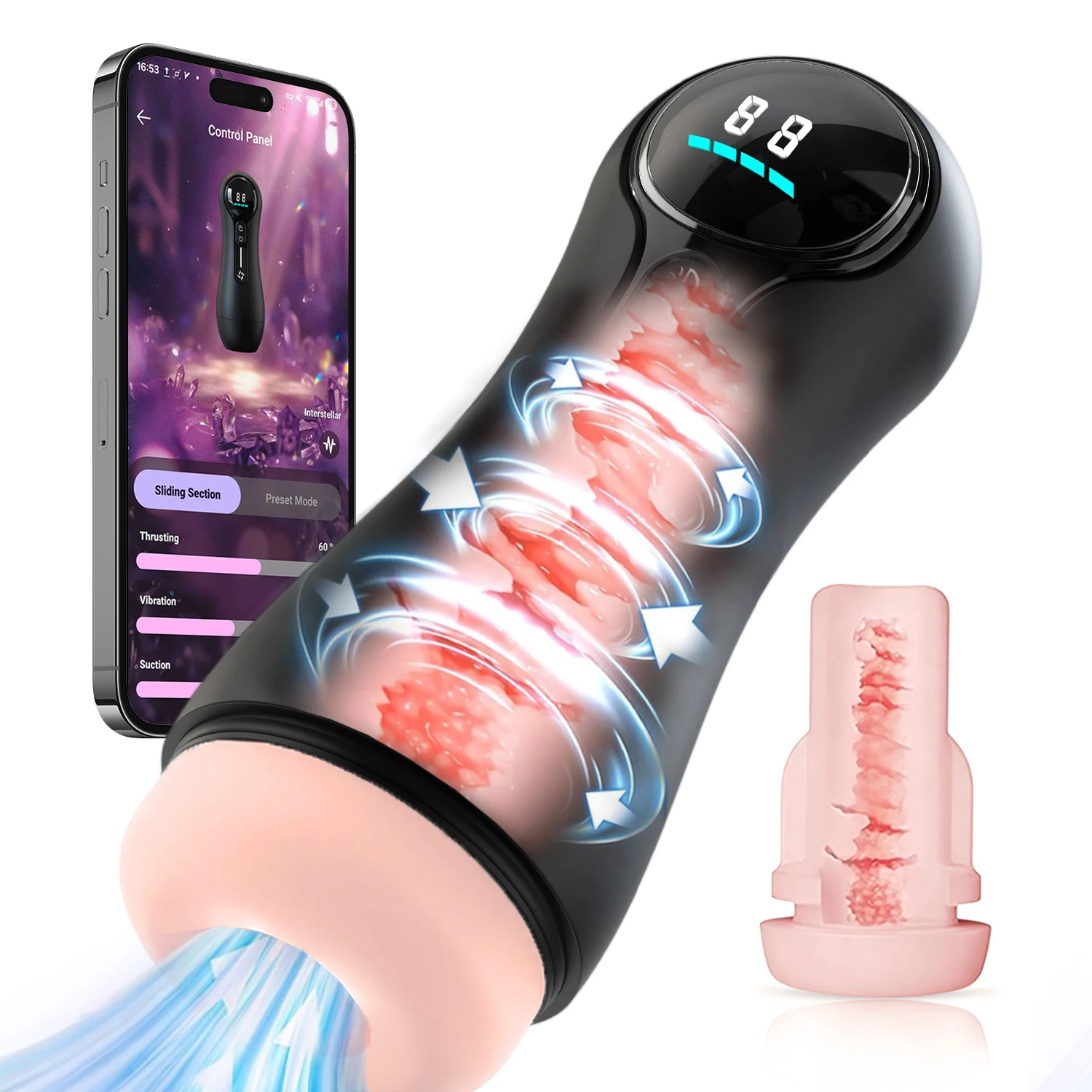 Men'S Vegan Accessories - Male Masturbator Penis Pump Adult Sex
