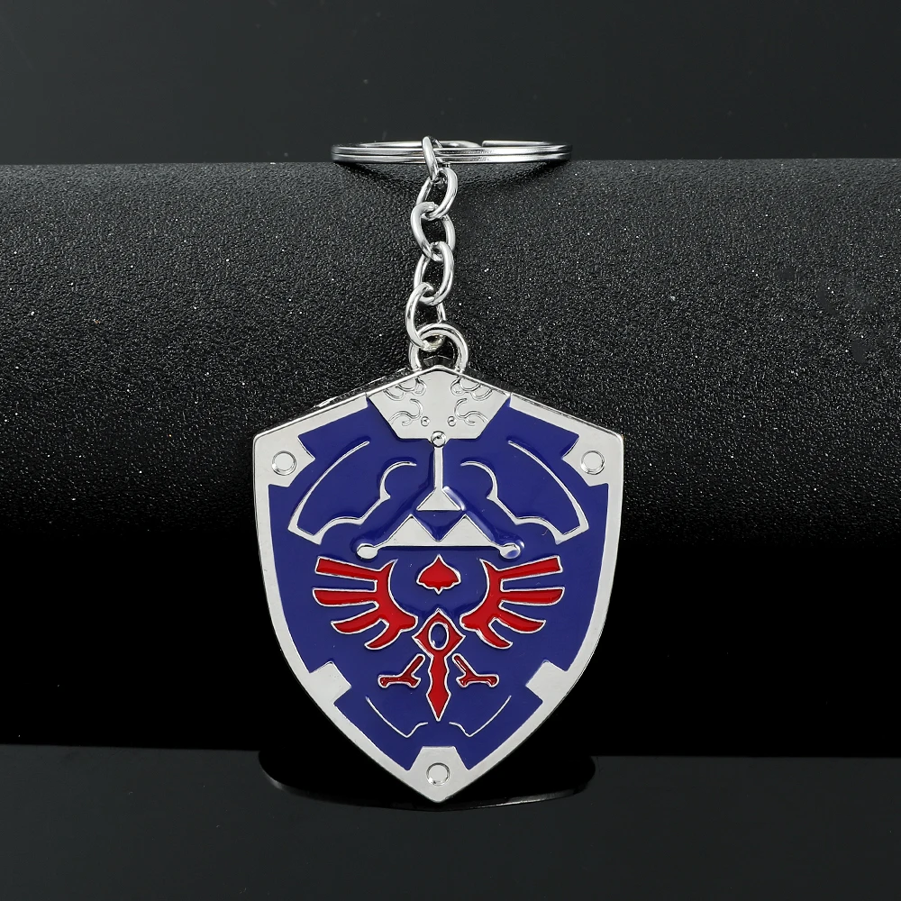 The Legend of Zelda Anhänger-Schlüsselanhänger für Männer und Frauen Vintage Triforce Dreieck Amulett Schlüsselkette Cosplay Party Geschenke
