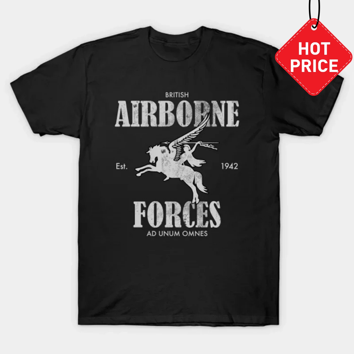 British Airborne Forces Paratrooper T-Shirt 100% Cotton O-Neck Summer Short Sleeve Casual Mens T-shirt Size S-3XL