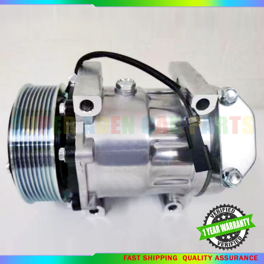 

AC Compressor For JCB Telescopic handler TM Series 320 Sanden SD7H15 7H15 8202 8203 08562 32008562 700510631 32008563 2819101634