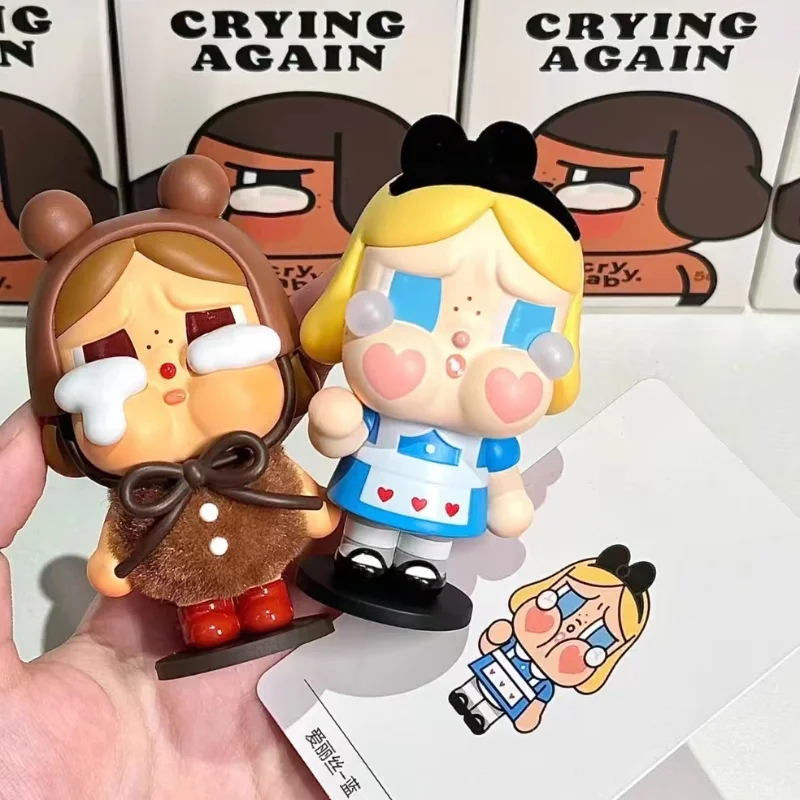 Genuine Crybaby Crying Again Series Pvc Model Mystery Box Cute Crybaby Blind Box Doll Desktop Collection Toy Halloween Kids Gift