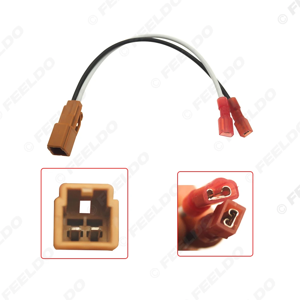 Car 2Pin Stereo Speaker Wire Harness Adaptors For Mazda Auto Speaker Replacement Connection Wiring Plug Cables